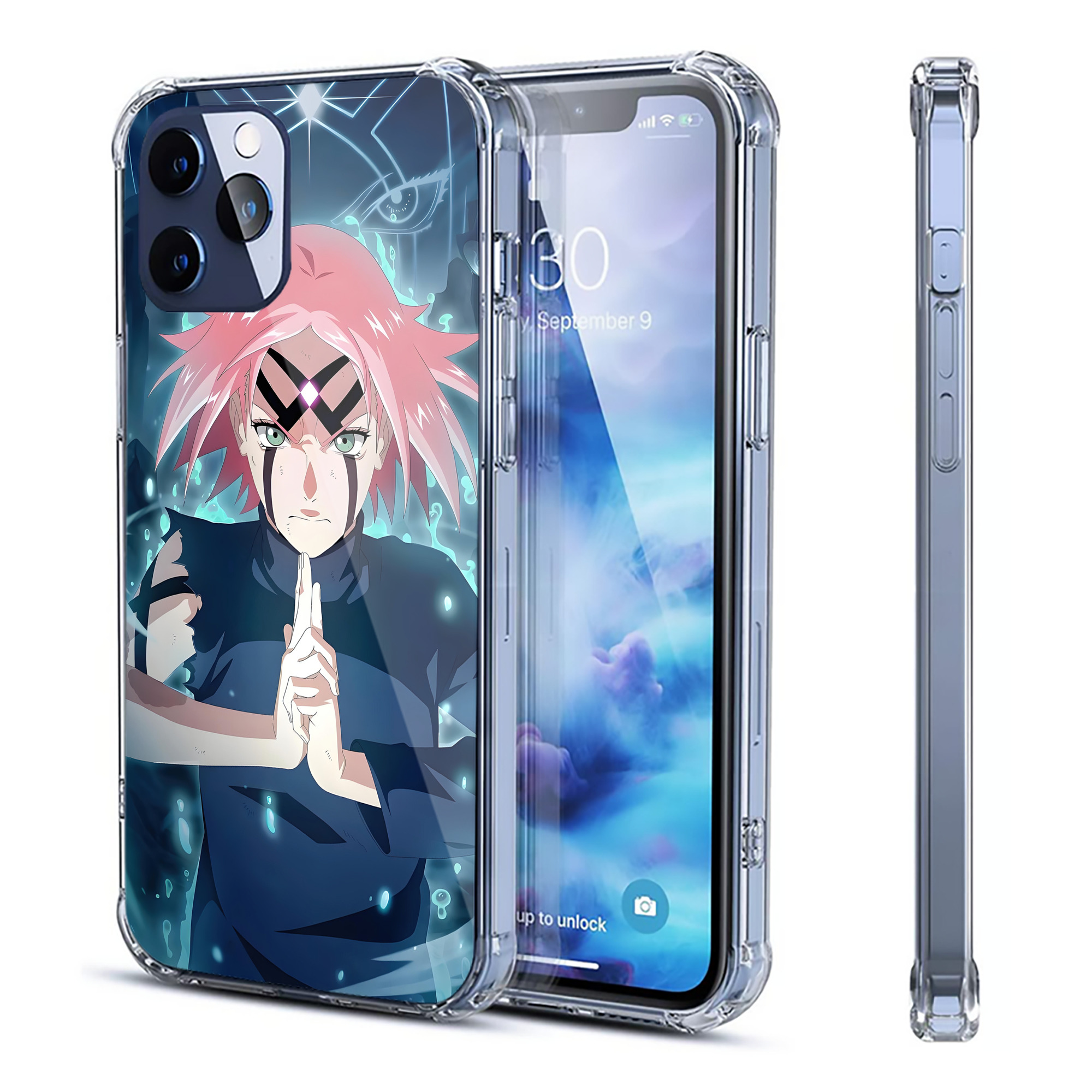 （画像用） NARUTO -ナルト- NARUTO -ナルト- 疾風伝 【iPhone 12シリーズ対応】透明スマホケース（クリアソフトケース）